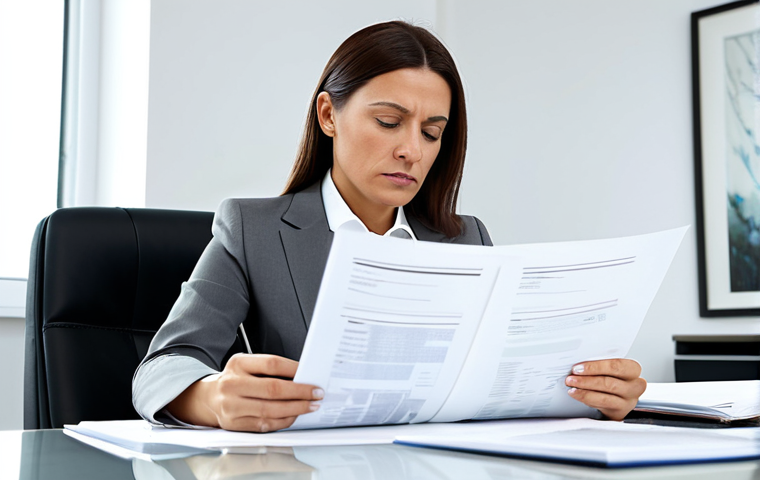 **Prompt:** A professional adult female psychologist, fully clothed in a modest business suit, seated at a modern office desk. She is looking at a pile of various business documents and legal papers, with a focused and determined expression. The office is clean, well-lit by natural light, and features contemporary, minimalist decor. The scene captures the initial, strategic phase of setting up a private practice. Perfect anatomy, correct proportions, well-formed hands, proper finger count, natural body proportions. Professional photography, high quality, ultra-detailed, realistic, sharp focus. Appropriate attire, professional dress, safe for work, appropriate content.