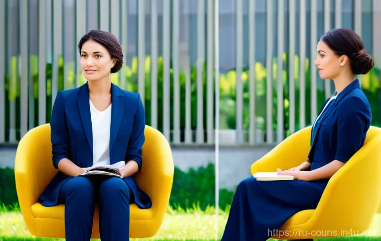 상담심리사 실습 경험 공유 - **The art of active listening and empathy.** A high-definition, cinematic shot emphasizing connectio...